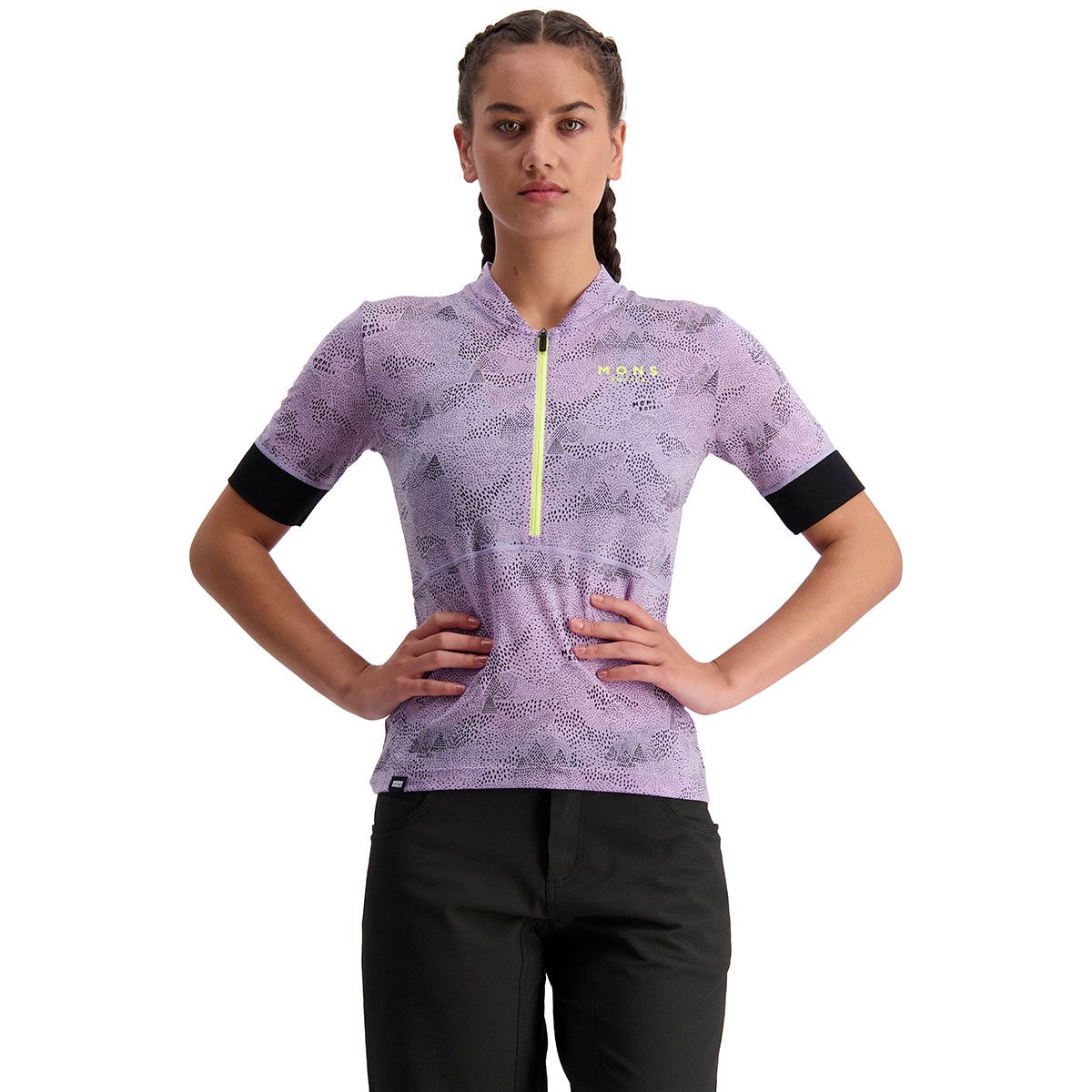 Hotlion Damen Radtrikot Sommer - Atmungsaktives Bike Shirt Mit Reflektorstreifen
